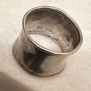 SILPADA 925 Sterling Silver - Vintage Shiny Raised Edge Band Ring Sz 7